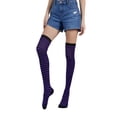 thumbnail image 2 of Calcetines a rayas Minnieouse Talla grande hasta el muslo, 2 of 6