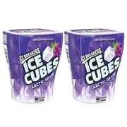 2 Pack | Ice Breakers Ice Cubes Sugar Free Gum, Arctic Grape, 40 Pieces