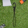 thumbnail image 4 of Llavero De Supervivencia De Paracord Clip de gancho de cordón trenzado de cuerda de paraguas de 7 núcleos para llaves/hombres/mujeres (negro largo), 4 of 7
