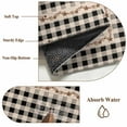 thumbnail image 6 of Area Rug for Living Room, Texas Star Vintage Non-Slip Indoor Ex Large Carpet for Bedroom/Dining Room, Retro Country Brown Stars Checkered Washable Low-Profile Rectangle Floor Runner Rugs - 8 x 10 Ft, 6 of 7