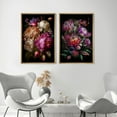 thumbnail image 4 of IDEA4WALL Framed Canvas Print Wall Art Set Moody Flower Floral Botanical Prints Minimalist Art Modern Wall Decor Dark Academia Artwork for Living Room, Bedroom, Office - Natural 24"x36"x3, 4 of 5
