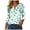 Mint Green, variant on UngA Womens St Patrick Day Shirts Plus Size Funny V Neck 3/4 Sleeve Tops Shamrock Graphic Tshirt Irish Shirts Outfit,Size S