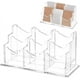 thumbnail image 1 of Soporte vertical acrílico para tarjetas de visita con 6 bolsillos y 2 niveles. Exhibidor de tarjetas de visita de escritorio transparente. Soporte acrílico para tarjetas de identificación., 1 of 7