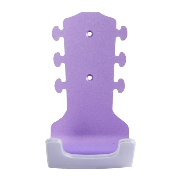Colgador de pared universal para guitarra acústica de aleación de aluminio con tornillos y adhesivo. Violeta
