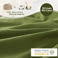 thumbnail image 3 of Simple&Opulence Linen Duvet Cover - Linen Cotton Blend 3 Pieces Bedding Set, 1 Duvet Cover 104 x 92 Inches and 2 Pillowcase- Solid Color Collection , Soft & Cozy ,Cooling Bedding-Forest Green, King, 3 of 8