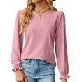 thumbnail image 3 of New Order T-Shirt Femme Col Rond Uni Pull Décontracté T-Shirt Haut Manches 1/2 pour Femmes, 3 of 5