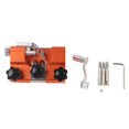 thumbnail image 2 of Hand Cranked Chainsaw Sharpener, Anodizing Clamp Orange Chainsaw Chain Sharpening Jig Portable  For Garage, 2 of 8