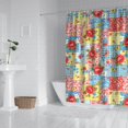 thumbnail image 2 of Pioneer Flower Floral Print Pattern Shower Curtain 84"x72", Bathroom Decorative Shower Curtain Set with 12 Hooks, Waterproof Washable, 2 of 6