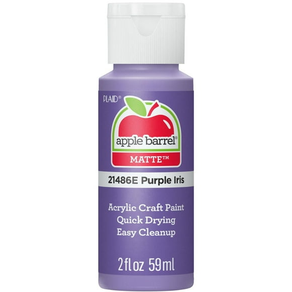 Peinture acrylique mate Apple Barrel Colors, 2 fl oz (59 mL), Iris violet