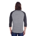 thumbnail image 3 of Threadfast Apparel Unisex Triblend 3/4-Sleeve Raglan - 302G, 3 of 4