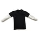 thumbnail image 4 of Tholdsy Camiseta de manga larga Diseño único portátil de alto rango Apariencia exquisita Ocasiones anchas Ropa de empalme para hombres Negro Type2 NO2, 4 of 6