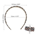thumbnail image 3 of Unique Bargains 1 Pc Classic Elegant Retro Headband for Women 5.71"x4.92" Beige Khaki Red, 3 of 4