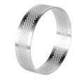 thumbnail image 1 of 8CM Stainless Steel Perforated Tart Ring Shell Pan Mousse Pie Quiche Circle Mold with Holes Baking Tools, 1 of 9