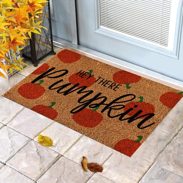 Miyuadkai Claerance! Pumpkin Decorative Floor Mat 60X40Cm, Pumpkin Doormat Pumpkin Decor Funny Door Mat Fall Welcome Mat Fall Decor Rug