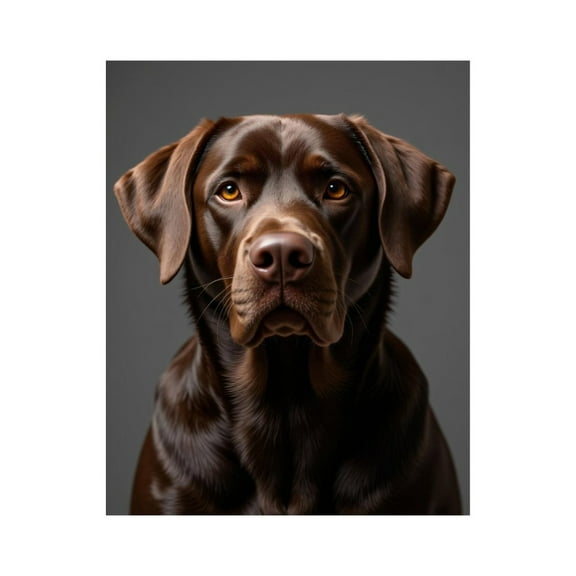 Paint by Numbers Kit for Adults, Chocolate Labrador Portrait Paint by Numbers, Easy Paint by Numbers Kit for Adults Beginner, DIY Adult Paint by Number Kits on Canvas, 12x16in Home Decor