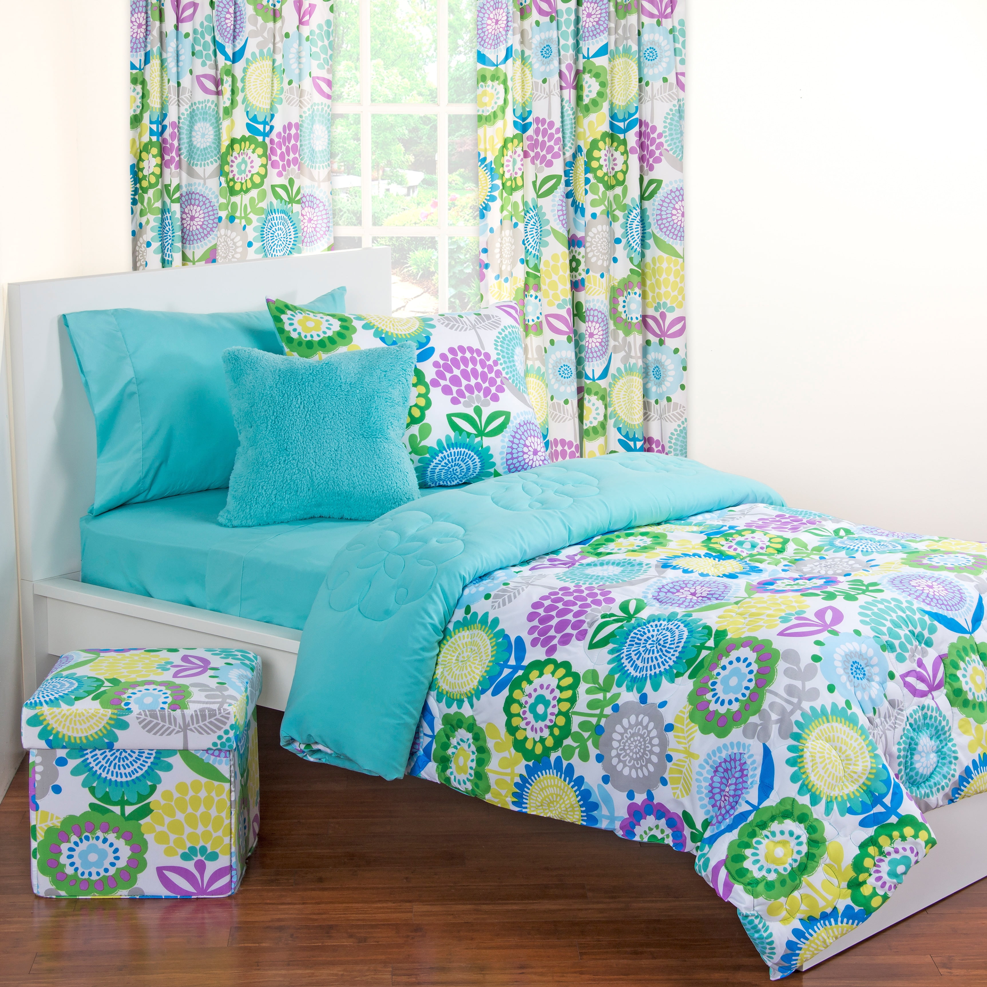 Crayola Pointillist Pansy 11 Piece Bedroom In A Box Set Walmart Com Walmart Com