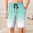 thumbnail image 2 of Bovxnpu Men's Pajama Bottoms Loungewear Sleep Shorts, Men's Striped Loungewear Shorts With Drawstring Elastic Waist For Sleep Gym Home Shorts, 2 of 7