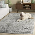 thumbnail image 3 of SAFAVIEH Vintage Tabriz Abagail Medallion Area Rug, Gray/Green, 9' x 12', 3 of 8
