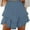 Light Blue, variant on yillto Womens Skirt Ruffle Hem Layered Tiered Flowy Summer Elastic Waist Causal Flared Short Skirts