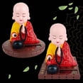 thumbnail image 3 of Solar Little Monk Creative Car Ornaments Dashboard Decoration Chinese Style Buddhism Lucky Ornament Auto Interior Accessories, 3 of 9