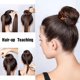 thumbnail image 2 of Horquilla para el pelo con forma de U de carey con temperamento clásico y broche para el pelo con placa grande, 2 of 6