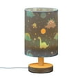 thumbnail image 2 of Cute Cartoon Dinosaur Star Dino Bedside Table Lamp LED Warm Lights with USB Charging Port Retro Cylinder Desk Lamps for Bedroom Living Room Office Coffee Bar Decoration, 2 of 7