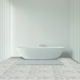 thumbnail image 2 of XL Slice Marble Mosaic Tile - Floor and Wall Carrara Tile - Honed Finish Tiles for Kitchen (12" X 12") 5 tiles per case, 2 of 5
