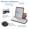 thumbnail image 2 of Audio-Visual Direct Glass Desktop Memo Notepad Set, White Dry Erase Board, 2 of 6