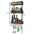 thumbnail image 5 of Cathoe Side Refrigerator Storage Rack With Hook Seasoning Rack Without Punching Organizer For Kitchen, 5 of 5