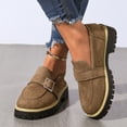 thumbnail image 6 of Willtoo Orthopedic Dress Shoes for Women Platform Round Toe Slip On Comfortable Loafers Non Slip Lug Sole Office Casual Walking Shoes Chunky Heel Fashion Low Top Shoes, 6 of 6