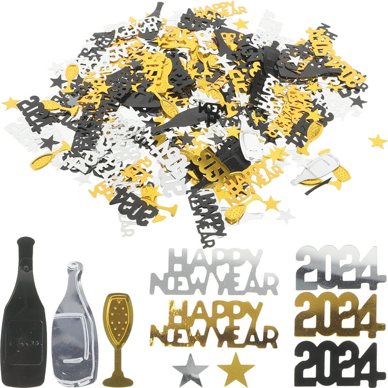 3 Bags of New Year Party Confetti Decorations 2024 Confetti New Year  Confetti Table Decorations 