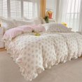 thumbnail image 1 of Rose Ruffles Cotton Duvet Cover, 400tc, King Size, 1 of 10