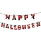 thumbnail image 5 of 2 juegos de pancartas de feliz Halloween, diseño rojo aterrador, calabaza, bruja, repisas de puerta, decoraciones de pared para fiesta de Halloween, 5 of 5
