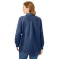 thumbnail image 2 of Woman Within Plus Size Soft Faux Suede Shirt, 2 of 6