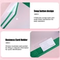 thumbnail image 4 of Homekingdee A4 Plastic Document Pouch with Reinforced Edges - Transparent Snap-Closure Waterproof and Dirtproof File Bag for Office Documents Organization, 4 of 6