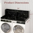 thumbnail image 7 of Homieasy Washer and Dryer Countertop, 2-Tier Laundry Countertop Cover with LED Lights and Power Strip, Large Space Laundry Topper with Shelf for Laundry Room Organization, Black Marble, 7 of 7