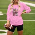 thumbnail image 2 of HUITKMM Winter Sweaters Women’S Football Print Oversized Hoodie – Relaxed Crew Neck Sweatshirt 4085 XXL, 2 of 4
