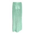 thumbnail image 5 of Fsqjgq White Tulle Skirt for Women Bubble Skirt Fall Winter Long Sequins Skirts Party Wear Pleated Skirt Women's Long Skirt Party Sequins Versatile Underskirt Pencil Skirts Green, 5 of 5