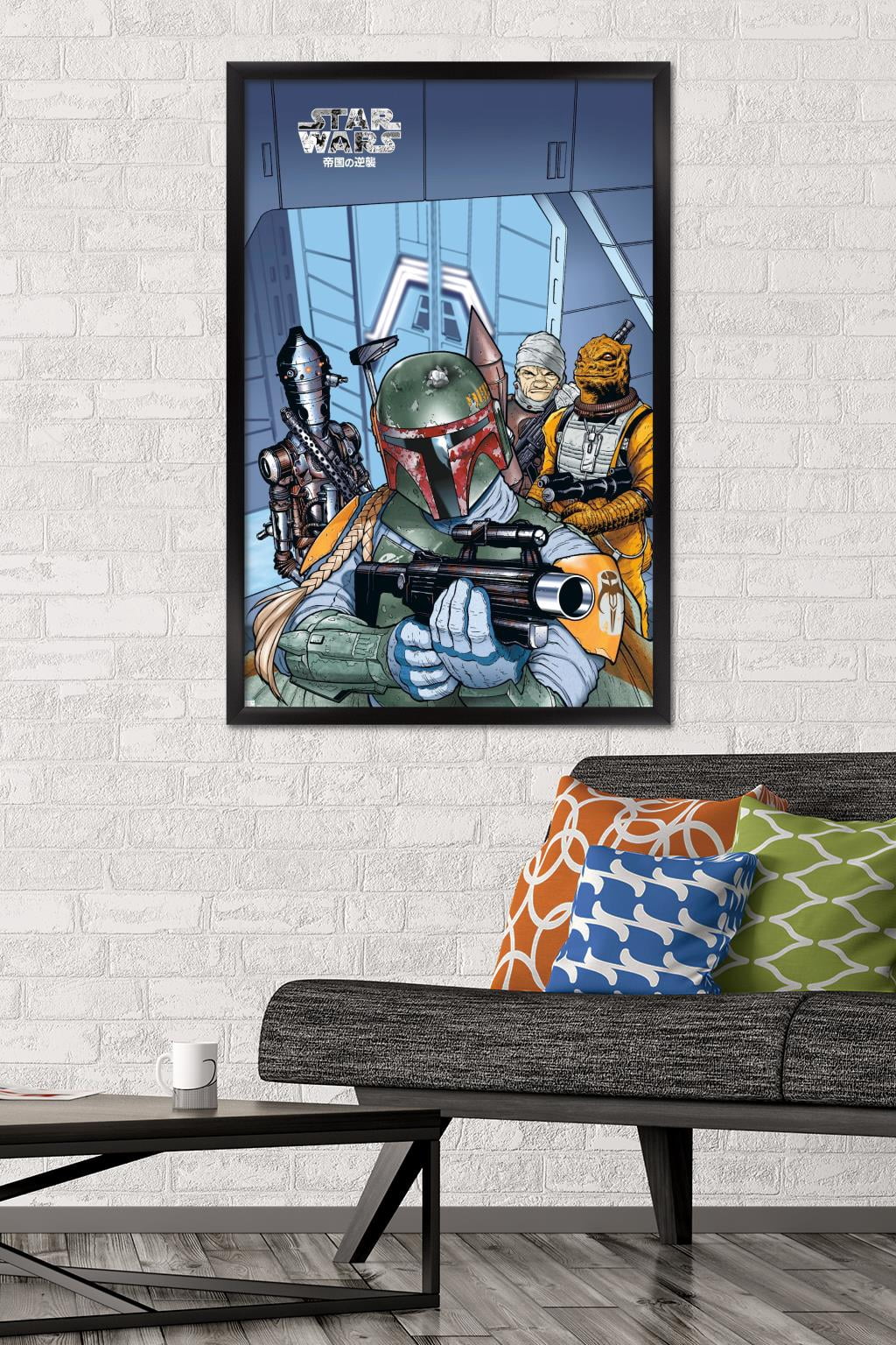 Star Wars: Manga Madness - Bounty Hunters Wall Poster, 22.375" x 34" Framed