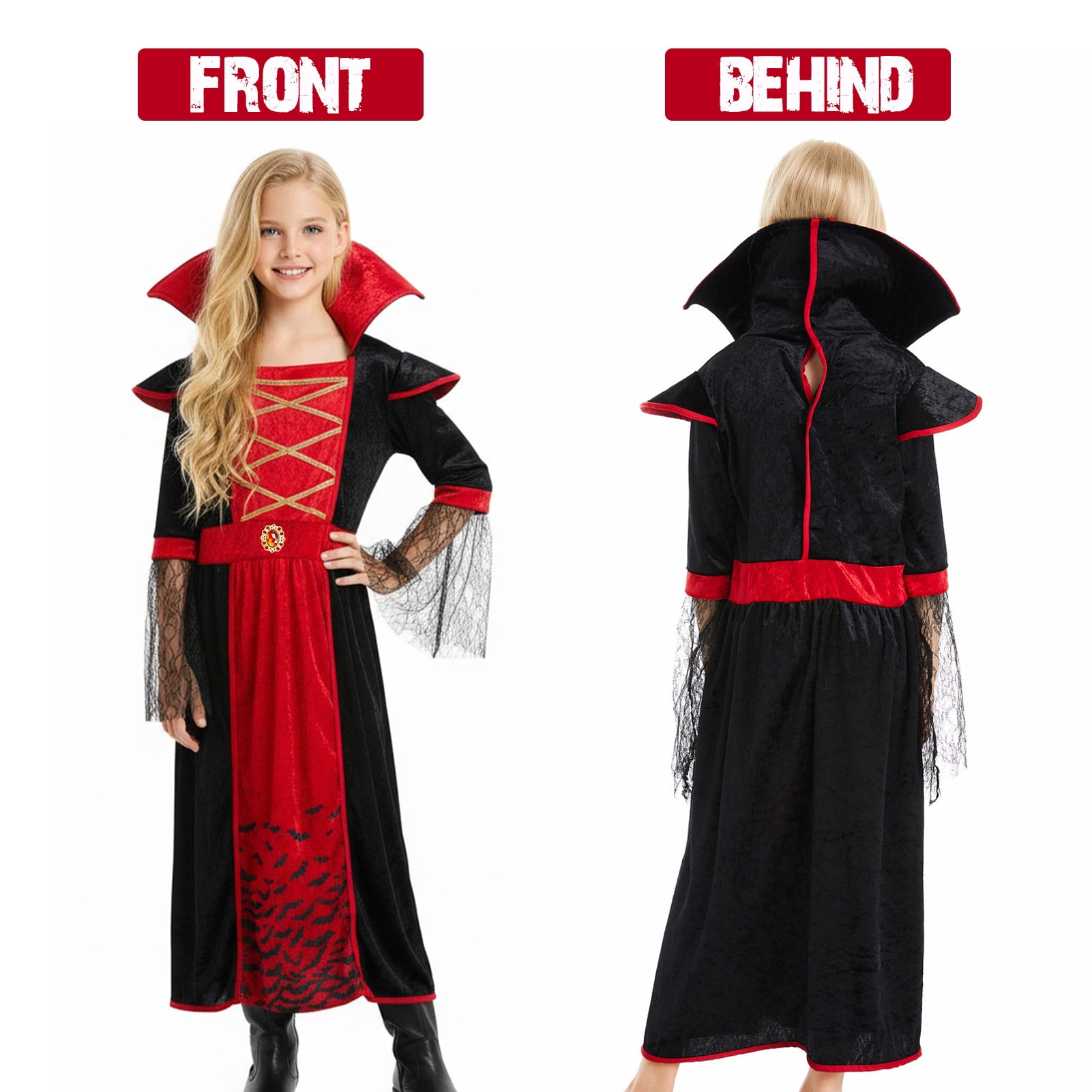 Robes de Cosplay de sorcière pour filles Costume de carnaval de fête Robes de Cosplay de sorcière pour filles Costume de carnaval de fête