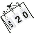 thumbnail image 3 of WHAMVOX  Perpetual Desktop Calendar Mini Large Decorations Office Black, 3 of 8