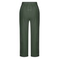 thumbnail image 4 of hotojiny Womens Plus Size Cotton Linen Pants with Pockets Loose Fit Casual Trousers Lightweight Straight Leg Baggy Pants for Hiking, 4 of 5