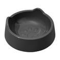 thumbnail image 2 of Large Capacity Elevated Cat Food Bowl | 250Ml Plastic Pet Dish with Wide Shallow Design | Ergonomic Neck Support & Anti-Whisker Fatigue | Dark Gray Feeding Bowl for Cats, 2 of 6