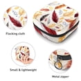 thumbnail image 3 of Leaves Sanitary Bags Period Purse Small Storage Bag Organizers Ring Pouch Small Fabric Pouch Organizer for Sanitary Pads 4.7x6.6x6.6 in, 3 of 6