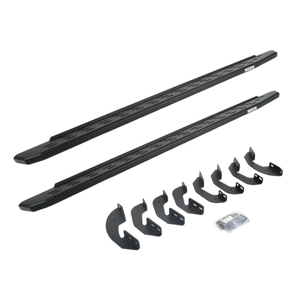 Go Rhino 69641687T RB30 Running Boards with Mounting Bracket Kit - Crew Max Only For Toyota 07-21 Tundra (Crew Cab Pickup)