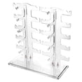 thumbnail image 2 of Lamoutor 2 Row Sunglasses Rack Holder Glasses Display Stand Transparent, 2 of 4