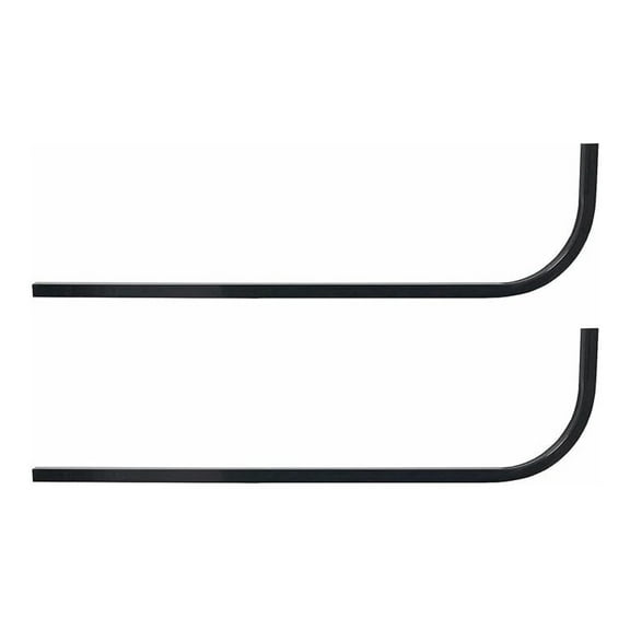 Huskey Undrilled Golf Cart Universal Rear Struts Roof Supports Candy Cane for Extended Roof- Steel