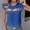 Blue, variant on Womens Tops Summer Letter Print Crew Neck Tank Tops Comfy Loose Fit Sleeveless Standard Straps Summer Tops