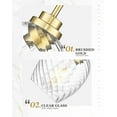 thumbnail image 2 of Gold Pendant Light, 2 Pack Pendant Lights Kitchen Island with Striped Clear Glass Shade, Modern Hanging Light Fixtures for Entryway Dining Room, AD-22299-2P-GD, 2 of 14