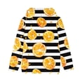 thumbnail image 5 of Odeerbi Kids Boys Girls Hoodies Striped Pullover Hooded Sweatshirts Oversized Crewneck Hooded Sweatshirt Kids Fashion Long Sleeve Pullover Tops 4-14 Years Yellow, 5 of 6
